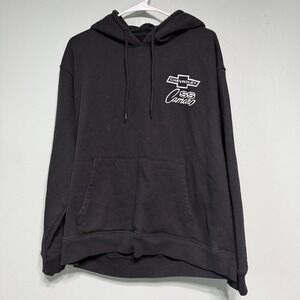 Chevrolet Mens L Hoodie Camaro SS Black Graphic Sweatshirt David Carey GM Racing